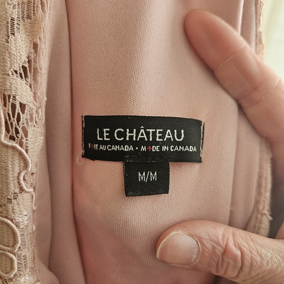 Like new - Le Chateau pink asymmetrical dress - Picture 4 of 9